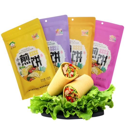 孝门石坊煎饼100g/袋 山东特产杂粮粗粮小米煎饼 商品图0