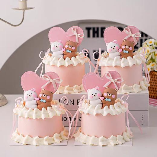 成对小熊粉色（4寸） 商品图0