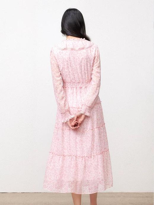 3楼FEXATA服饰(新百)      荷叶边粉色豹纹连衣裙 商品图2