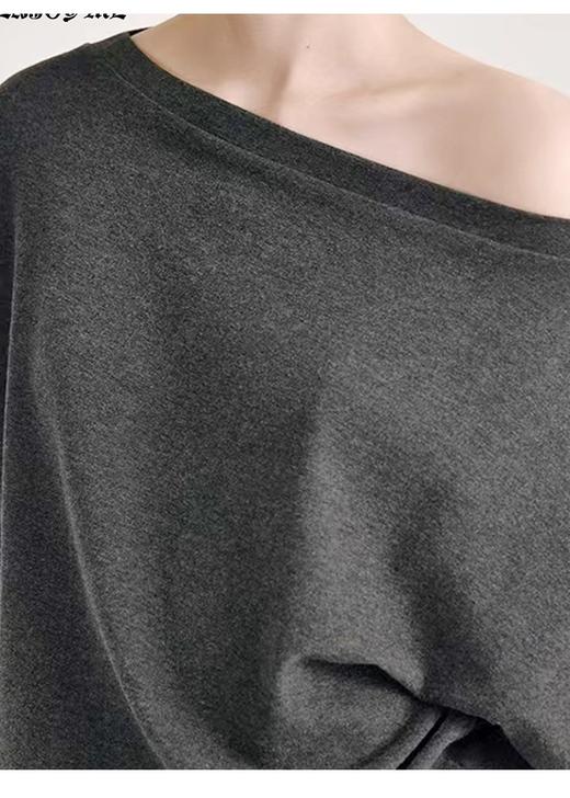 【门店同款】ENJOY秋季“城市与旷野”韩系斜肩卫衣 164343149 商品图3