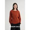 MAISON CECILE 四色/宽松随性设计感圆领蝙蝠袖休闲上衣 商品缩略图2