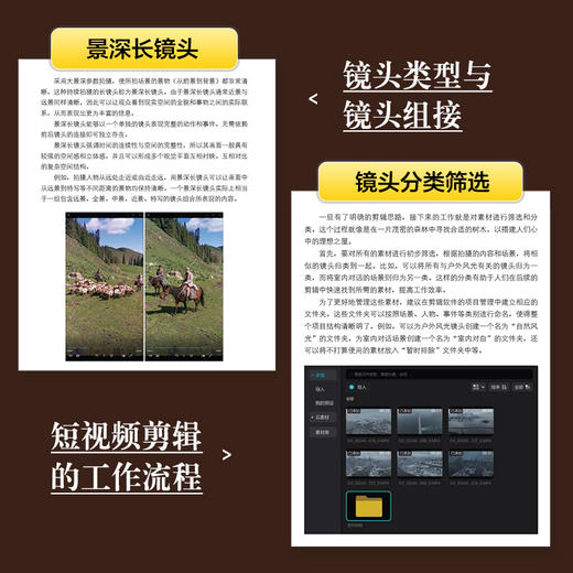 短视频剪辑核心技法 剪映教程书电脑版从*开始学做短视频制作剪辑教程抖音快手自媒体创作剪映视频书籍 商品图2