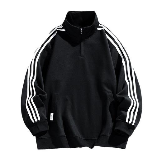 红览 半拉链卫衣男宽松长袖运动上衣81272 商品图4