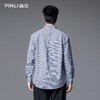 PINLI品立春季新款商务休闲长袖衬衫男扣领尖领格子宽松衬衣GD253113062 商品缩略图2