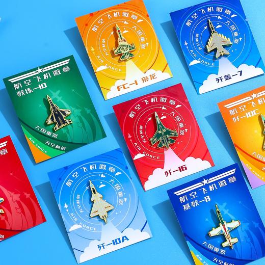 大国空军·航空战斗机冰箱贴80周年阅兵国庆飞机国潮冰箱贴徽章两用航展航空航天 商品图7