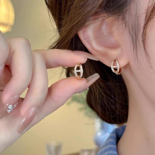 七夕首选 【VAN CLE猪鼻子满钻轻奢首饰系列】优雅百搭 送人自留都合适 经典金银双色 商品图1