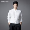 PINLI品立2025秋季新款男士宽松尖领纯色百搭打底长袖衬衫衬衣潮GD253113063 商品缩略图2