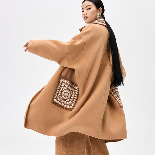 羊绒藏式大衣  SJF97W360N 商品图8