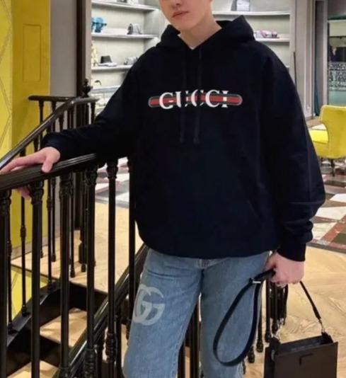 中性款印花连帽卫衣偏大012 商品图2