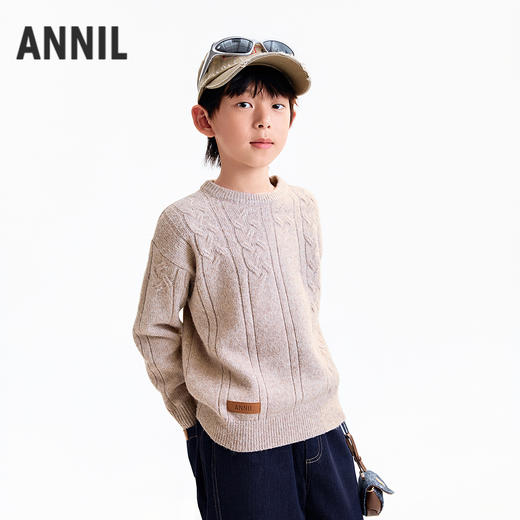 【实体店同款】男童圆领针织衫冬季新款安奈儿童装AB544106 商品图2