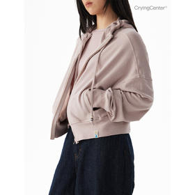 CryingCenter 米粒花纱短款连帽开衫 哭喊中心