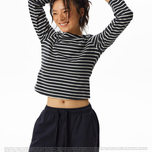 CryingCenter 条纹船领打底T恤内搭长袖 哭喊中心 商品图1