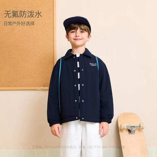 马克珍妮男童美式复古教练工装夹克2025年秋冬新款551239 商品图2