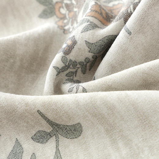 丁摩 花色亚麻阔腿裤女春夏季薄款高腰显瘦宽松休闲裤垂感直筒裤5ZF-118581 商品图4