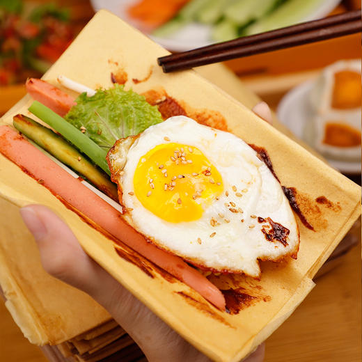 孝门石坊煎饼100g/袋 山东特产杂粮粗粮小米煎饼 商品图1