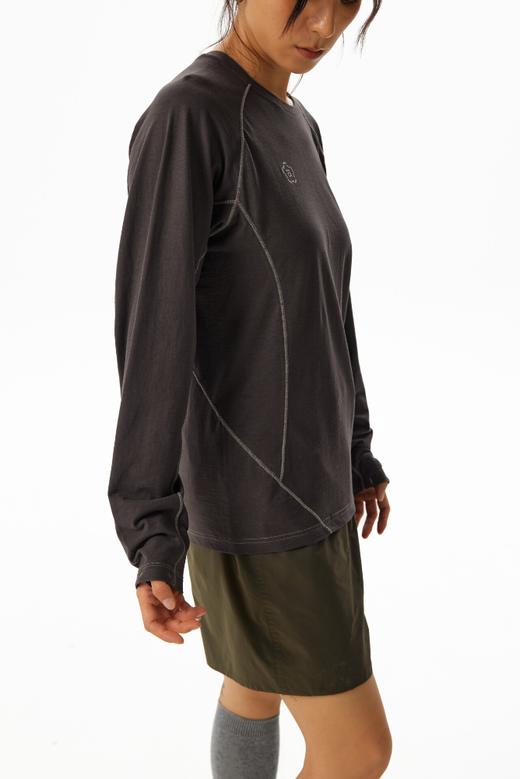 CryingCenter 麻感高捻棉重磅宽松圆领长袖tee 哭喊中心 商品图5