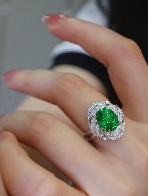 3.06ct刻面沙弗莱戒指 商品图1