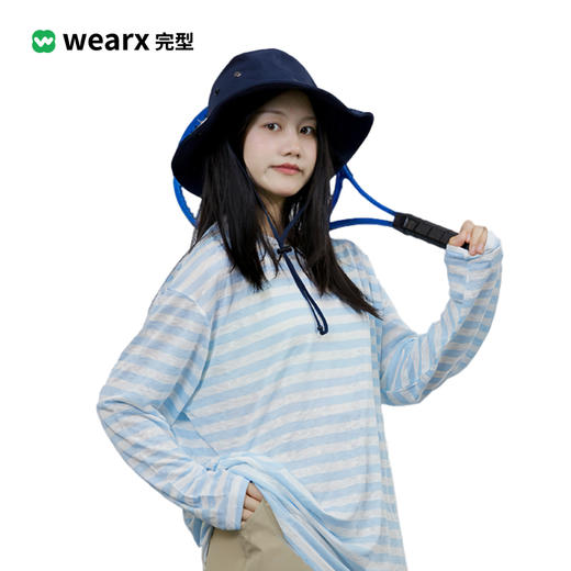 完型-宽松休闲条纹长袖 商品图1