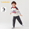 【商场同款】巴拉巴拉宝宝睡衣套装冬季加厚半边绒男童家居服保暖 商品缩略图1