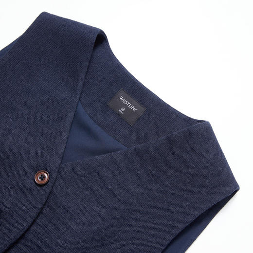 西遇轻职场通勤套装女秋季老钱风西装马甲搭直筒阔腿裤两件套V3051282 商品图5