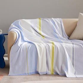 恐龙 弗伦卡A类全棉纱布毯 灰蓝色  200×230cm