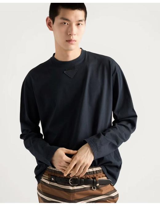 P 双标 丝光双面圆领长袖T恤 CX213 商品图0