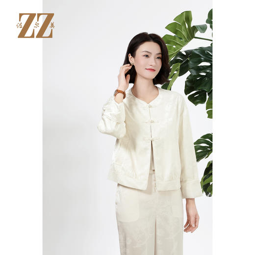 佐尔美秋季上新 优雅新中式国风气质上衣外套女M51SY10 商品图2