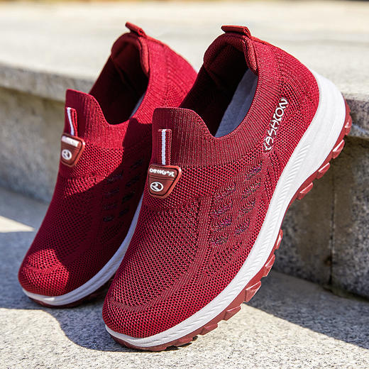 雀说健步鞋新款透气一脚蹬软底鞋AL G-YD5 商品图2