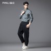 PINLI品立春季新款满花印花长袖衬衫潮牌雅痞休闲翻领男衬衣GD253113034 商品缩略图1