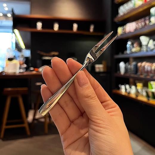 「真心推的，好东西！6支礼盒装」304水果叉水果签蛋糕点心叉甜品叉月饼叉6支装餐饮用具厨房用品 商品图4