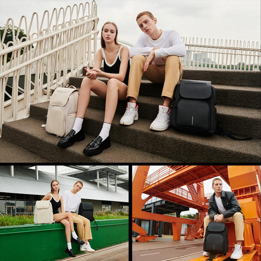 荷兰XDDESIGN爱思迪BX40防盗双肩包男背包学生书包通勤防水旅行背包女电脑包 商品图3