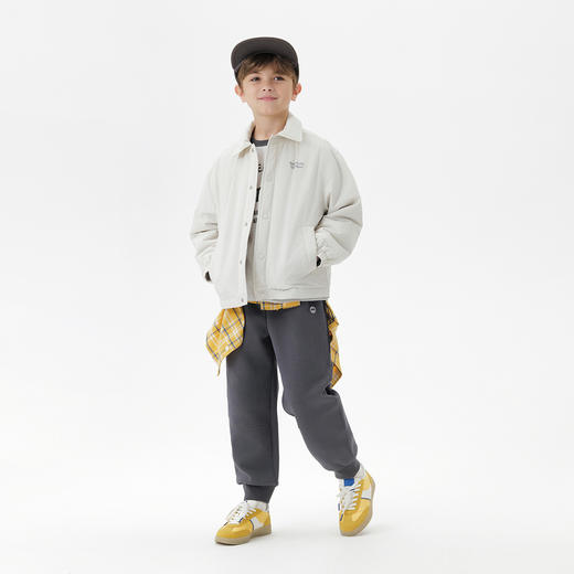 马克珍妮男童美式复古教练工装夹克2025年秋冬新款551239 商品图3