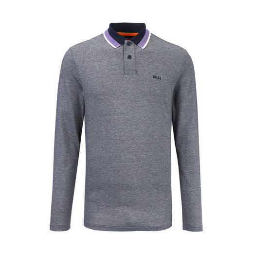 【超惠秒】BOSS 男士宽松款全棉长袖Polo T恤 11866 商品图5
