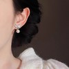 【预售3天】s925纯银流珠蝴蝶结耳钉女百搭个性简约小众高级感耳环耳饰E000886B 商品缩略图0