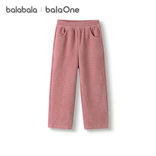 巴拉巴拉balaOne童装女童加绒直筒儿童裤子2025冬装新款保暖时尚 商品图4