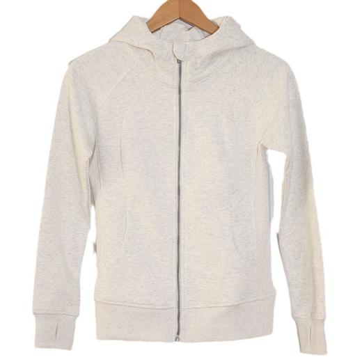 FZ-23-282修身卫衣女休闲春秋慵懒连帽瑜伽外套春季加绒户外保暖上衣 商品图5