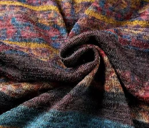 【孤品捡漏】G15复古花色薄绒打底衫-喜出 商品图2