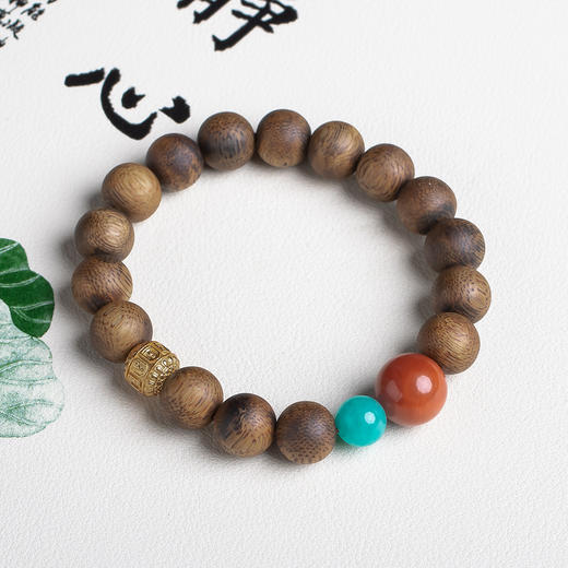 xy0571沉香+南红天河石手串 商品图1