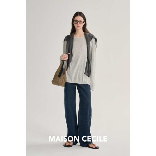 MAISON CECILE 三色/经典实穿主义复古随性直筒显瘦牛仔裤 商品图2