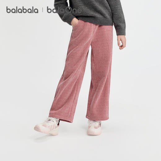 巴拉巴拉balaOne童装女童加绒直筒儿童裤子2025冬装新款保暖时尚 商品图2