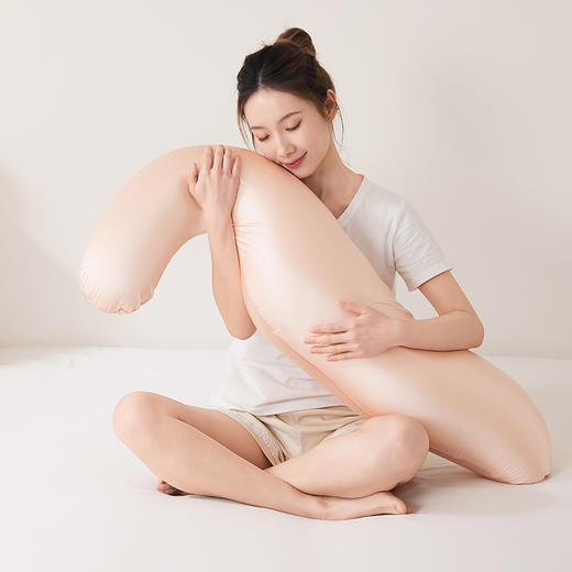 水漾凉感光感床上长条人体工学抱枕|解锁安稳睡姿，怎么睡都舒坦！ 商品图1