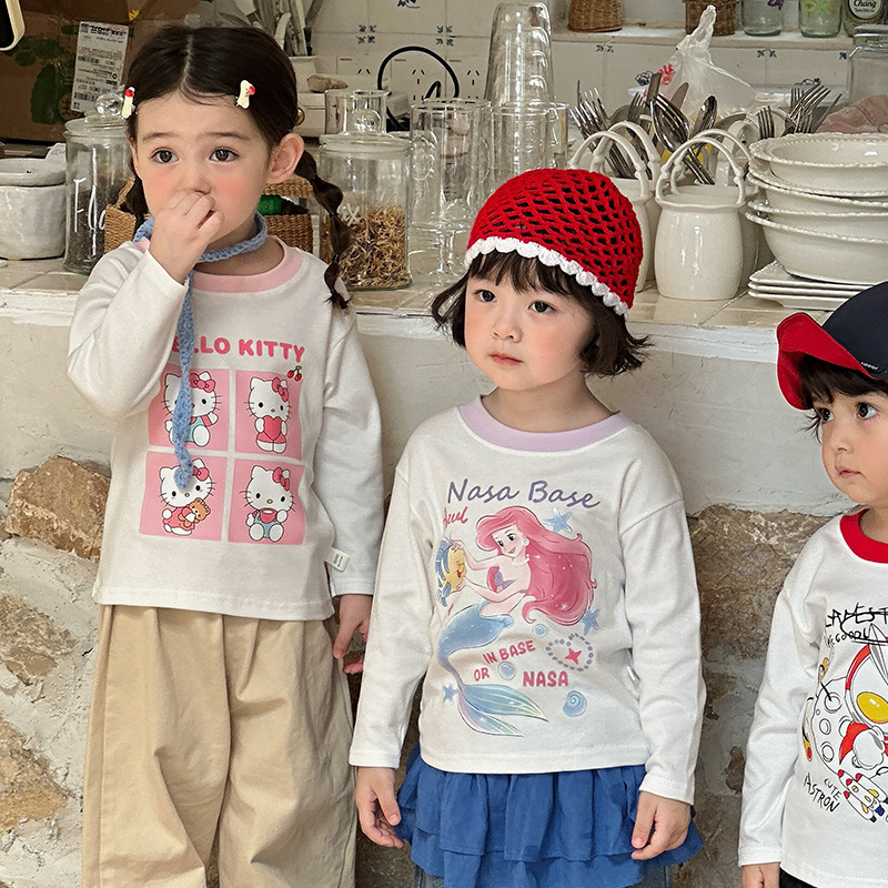 【❗︎❗︎重磅39.9/任选2件】新疆长绒棉220G【秋季儿童百搭长袖T恤】颜色任选 80-160码！聚