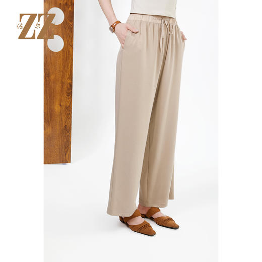 佐尔美秋季上新 时尚简约气质抽绳长裤女M51KC09 商品图2