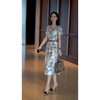 丁摩 轻奢气质连衣裙夏季新款法式浪漫高级感中长款提花裙子5ZF-06423 商品缩略图1