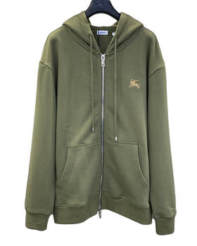 中性款logo刺绣棉质连帽外套007