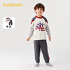 【商场同款】巴拉巴拉宝宝睡衣套装冬季加厚半边绒男童家居服保暖 商品缩略图0
