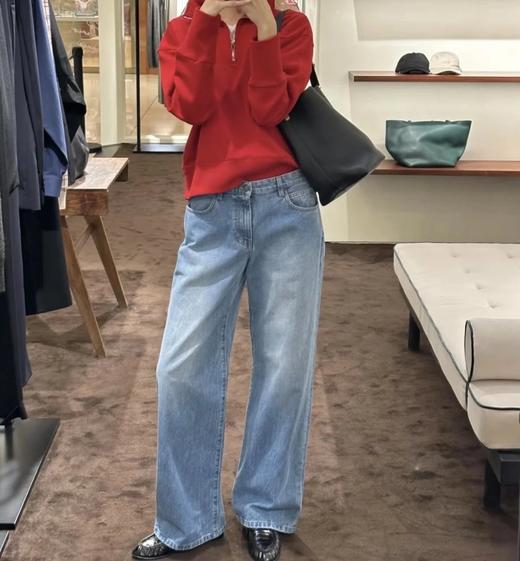 重磅神裤！row  eglitta牛仔裤  拉腿长显腿直！宽松直筒牛仔裤 土耳其bossa面料 商品图0