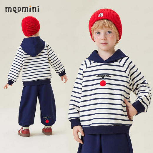 【两件套】【90-140】【MQDmini】男童春秋卫衣卫裤套装 商品图1