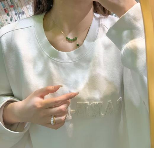 新款《缘聚》五福相连  聚在当下，来自新疆碧玺锁骨链  设计简约大气，修饰脖型，首饰盒里的必备款 商品图0