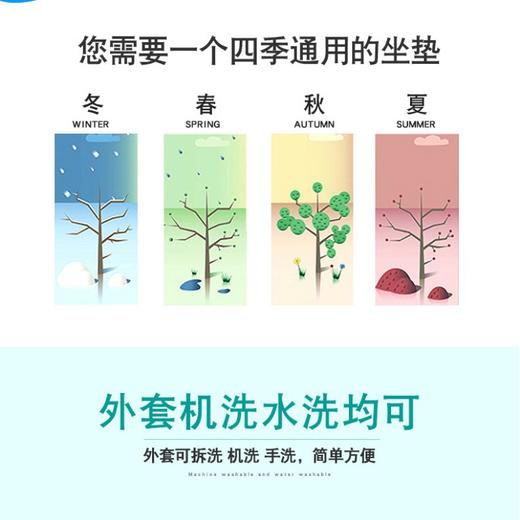 记忆棉坐垫舒适高回弹椭圆垫厂家新款新品办公室减压中空O型坐垫现货 商品图1